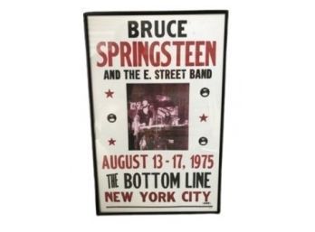 Bruce Springsteen Poster Framed (11 1/2 X 17 1/2)