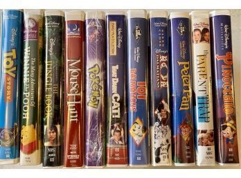 Assortment Of Disney Classic VHS Tapes