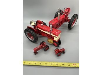 Farmall Tractor Collection, Set Of 4, Various Sizes