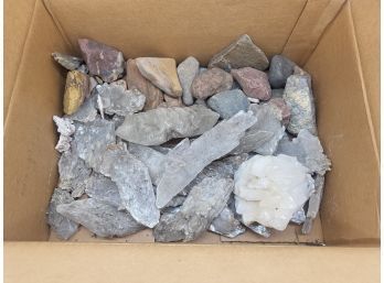 Box Of Crystals And Rocks