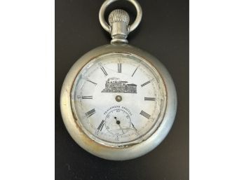 Trainmens Special Pocketwatch (face Is Cracked On The Edges)