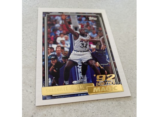 Shaquille ONeal 1993 Rare Gold ROOKIE CARD! 1992 Draft Pick NBA