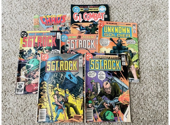 DC Comic Books. Sgt Rock, G.I. Combat, Edge Of Chaos And Others