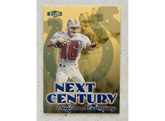 1998 Peyton Manning Next Century Series Embossed NFL Football Card