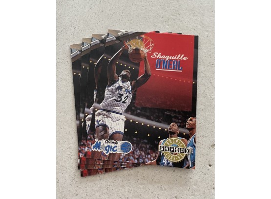 (4) Shaquille ONeal Orlando Magic Rookie Cards 1993 Skybox NBA Basketball Cards