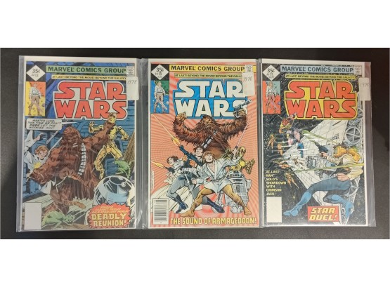 Star Wars Comic Books 13, 14, And 15 Published By Marvel Comics