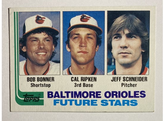 1982 Baltimore Orioles Future Stars, Includes Cal Ripken! TOPPS Baseball Card