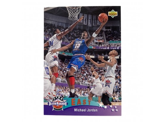 Michael Jordan 1993 East All Star Utah Official NBA Basketball Trading Card By Upper Deck