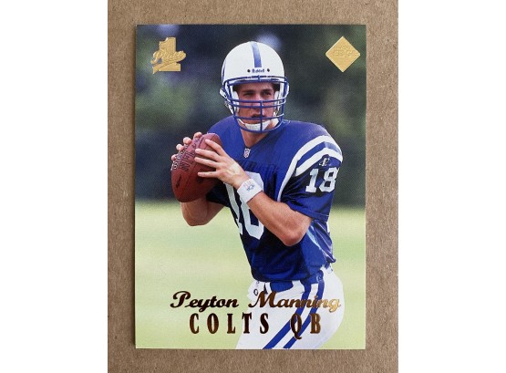 1998 Peyton Manning Rookie Colts Gold Letter Collectors Edge Trading Card