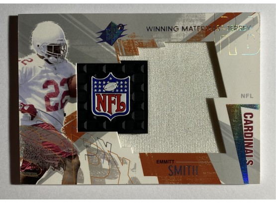 Emmitt Smith Arizona Cardinals Jersey Relic Card No. 096/350, 2003 Upper Deck NFL Football Card