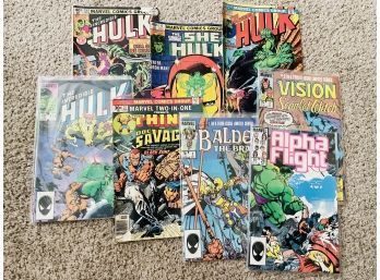 Collection Of Marvel Comic Books! Balder The Brave, Alpha Flight, The Incredible Hulk And More!