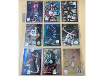 Two Pages High Value NBA Basketball Cards: Includes Shaquille ONeal, Dennis Rodman And More!