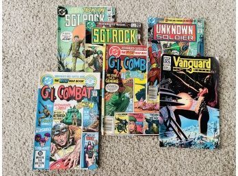 DC COMIC BOOKS FROM THE 1980s. The Unknown Soldier, Vanguard, Sgt Rock, And G.I. Combat!