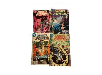 Vintage DC Comics: Night Force. Includes First Issue! 4 Count