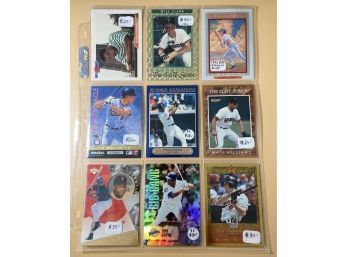 1 Page Catalog Of Collectible MLB Baseball Cards, Includes Frank Thomas, Will Clark And More!