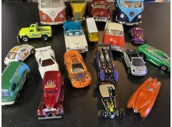 Miscellaneous Lot Of Toy Cars (Including Volkswagen Busses And More)
