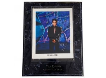 Earth: Final Conflict  Photograph Plaque Of Agent Sandoval Signed By Actor Von Flores