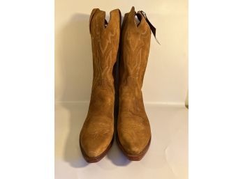 Brand New 1883 By Lucchese Camel Roughout 5/4 Leather Boots, Size M12-D