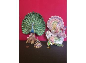 Beautiful Peacock Statues