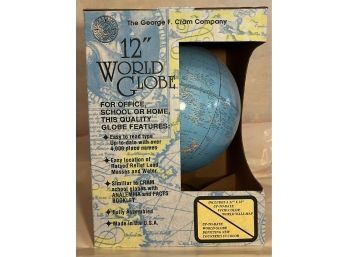 The George F. Cram Company 12inch World Globe (Fully Assembled, Made In USA)