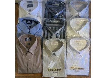 Assortment Of Stafford, Moda Prima, And Monte Carlo Collared Dress Shirts