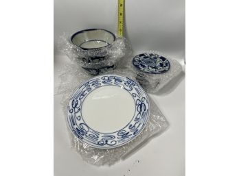 Brand New Sets Of China Tableware (4 Big Plates, 7 Small Dishes, 5 Bowls)