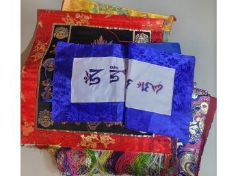 Assortment Of Tibetan Banners & Flags, About 12
