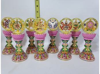 Set Of 8 Buddhist Auspicious Symbols, 6'
