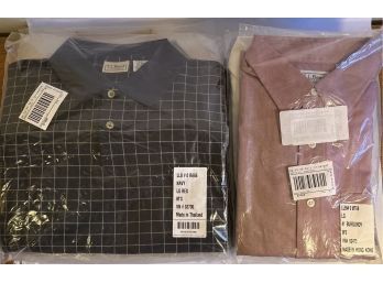 Brand New Assortment Of L.L.Bean Dress Shirts (set Of 4) & Collared Polo Shirts (set Of 4)