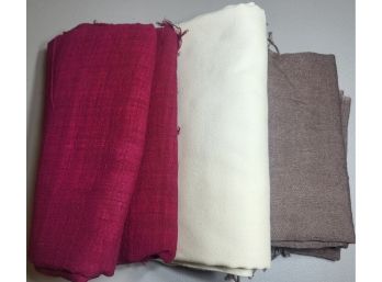 Set Of 3 Wool Shawls