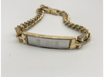 Avon Bracelet Engraved With Letters 'SMM'
