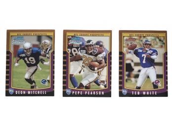 2000 Bowman Chrome NFL Europe Prospects: Pepe Pearson And Deon Mitchell Rookie Cards, And Ted White