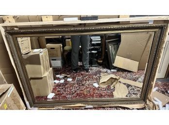 Gold-colored Frame Mirror, 34.5x 52.5