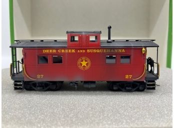 Overland Models Train, NE Steel Caboose, LV With Single End Windows, Made In Korea By Ajin Precision Mfg.