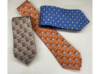 Hermes Paris, Frangi, Silk Italian Neckties