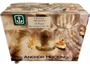 Anchor Hocking Crystal Presence 16 Pc. Beverage Set