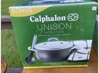Calphalon 5  QT Dutch Oven, Unison Nonstick -new In Box