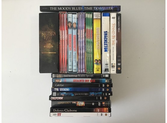 DVD Assortment- Including Stephen King And The Moody Blues