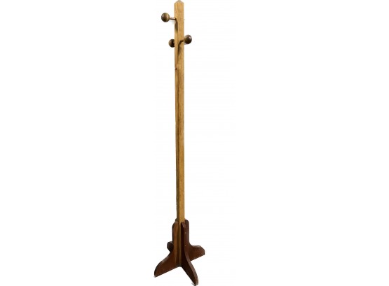 Solid Wood Coat Rack,  72 Inches Tall