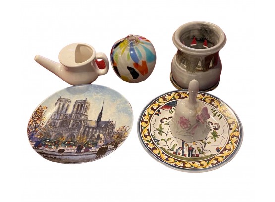 Collection Of Decorative Items - Pottery, Plates, Vases, Limoges France, Portugal & More