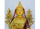 Guru Tsongkhapa Tibetan Buddhist Statue, Large, Weighs 8 Pounds 5.5 Ounces