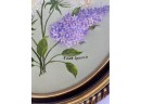 Framed Lilac Floral Painting By Edna Laursen (13 1/2in X 16 1/2in With Frame)