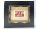Framed  Stamp Honoring Railroad Engineers Of America 3 Cents United States Postage