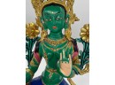 Goddess  Green Tara Tibetan Buddhist Statue, Large, Weighs 8 Pounds 9.6 Oz.