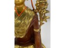 Guru Tsongkhapa Tibetan Buddhist Statue, Large, Weighs 8 Pounds 5.5 Ounces