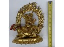 Guru Padmasambhava Tibetan Buddhist Statue, Weighs 5 Pounds 7.1 Ounces