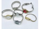 Ladies Watches, Quintec, Timex, Concepts, Fossil. Untested. Silver And Gold Tones.