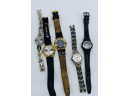 Ladies Watches, Silver & Gold Tone, Junction West, Gitano, Pierre Cardin, Timex, Omega. Untested.