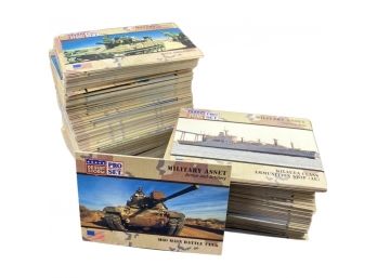 HUGE Collection, 1991 Desert Storm Pro Set Military Trading Cards. Each Card Is A Double