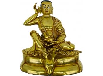 Milarepa Deity Tibetan Buddhist Statue, Weighs 3 Pounds 15.2 Ounces
